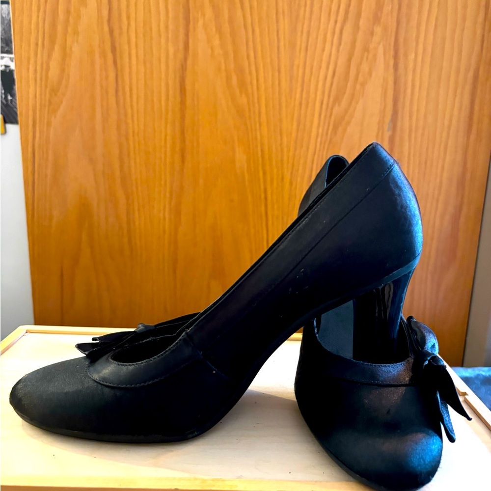 ESPRIT Black High Heels with Bow Detail